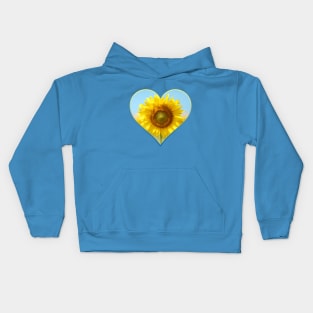 Sunflower and heart Kids Hoodie